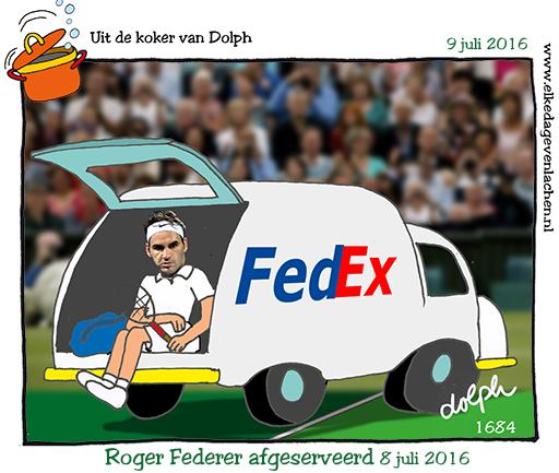 Roger Federer afgeserveerd